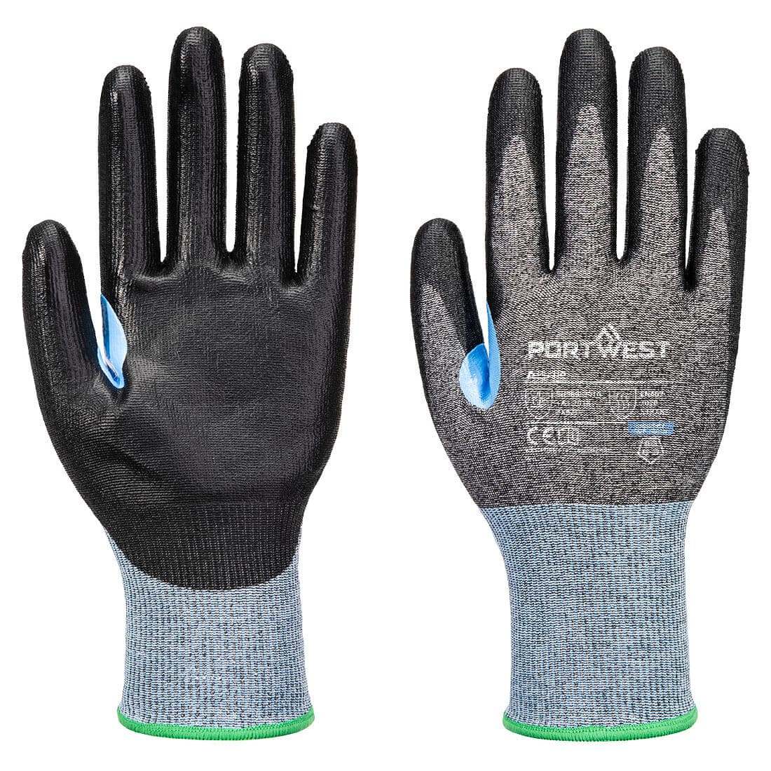 Gant anti-coupures CS D18 PU Gris/Noir