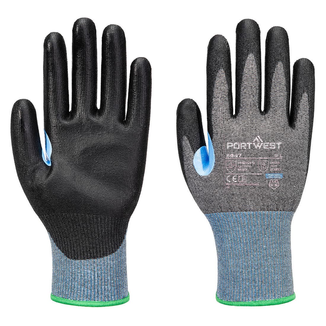 Gant anti-coupures CS D15 PU Gris/Noir