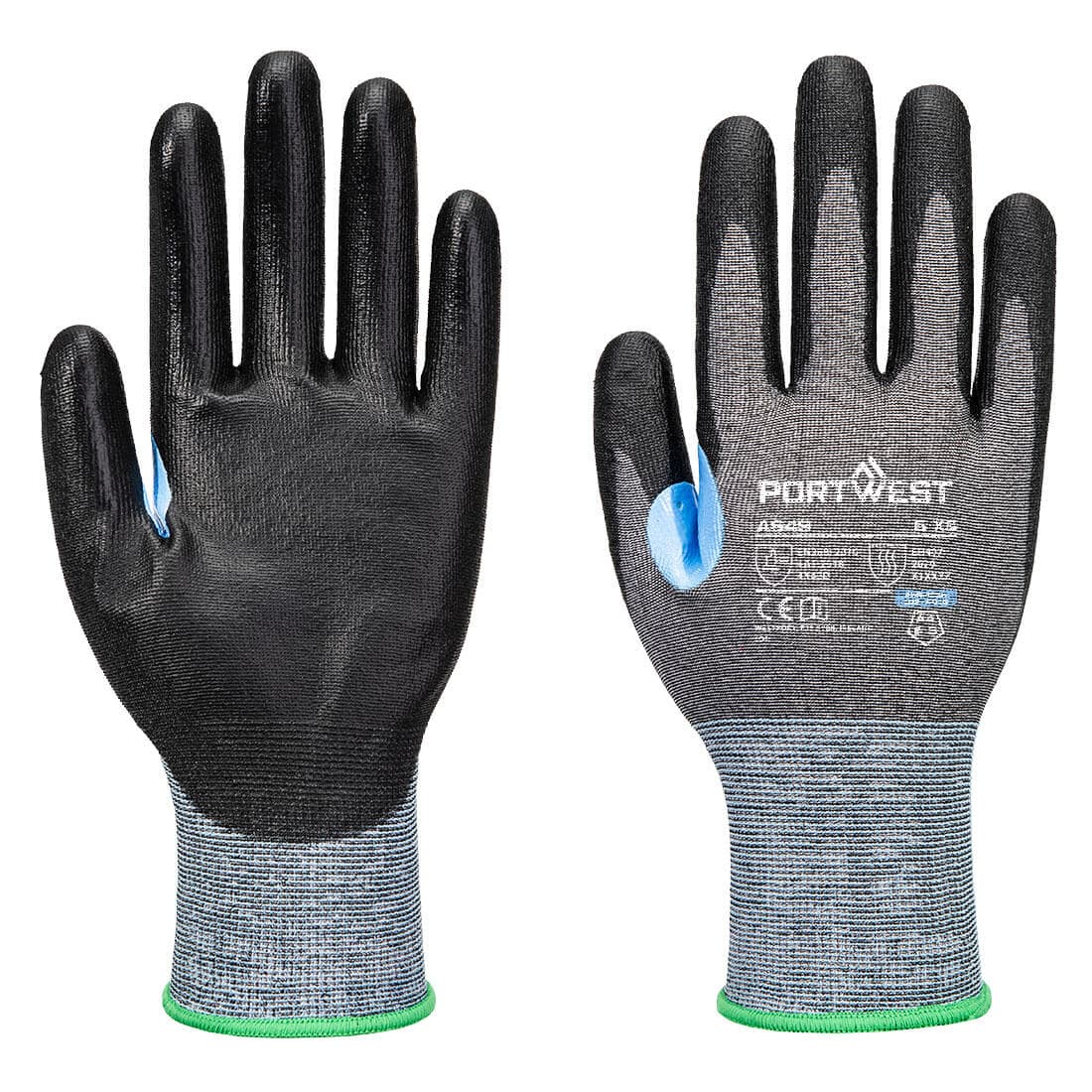 Gant anti-coupures CS D21 PU Gris/Noir