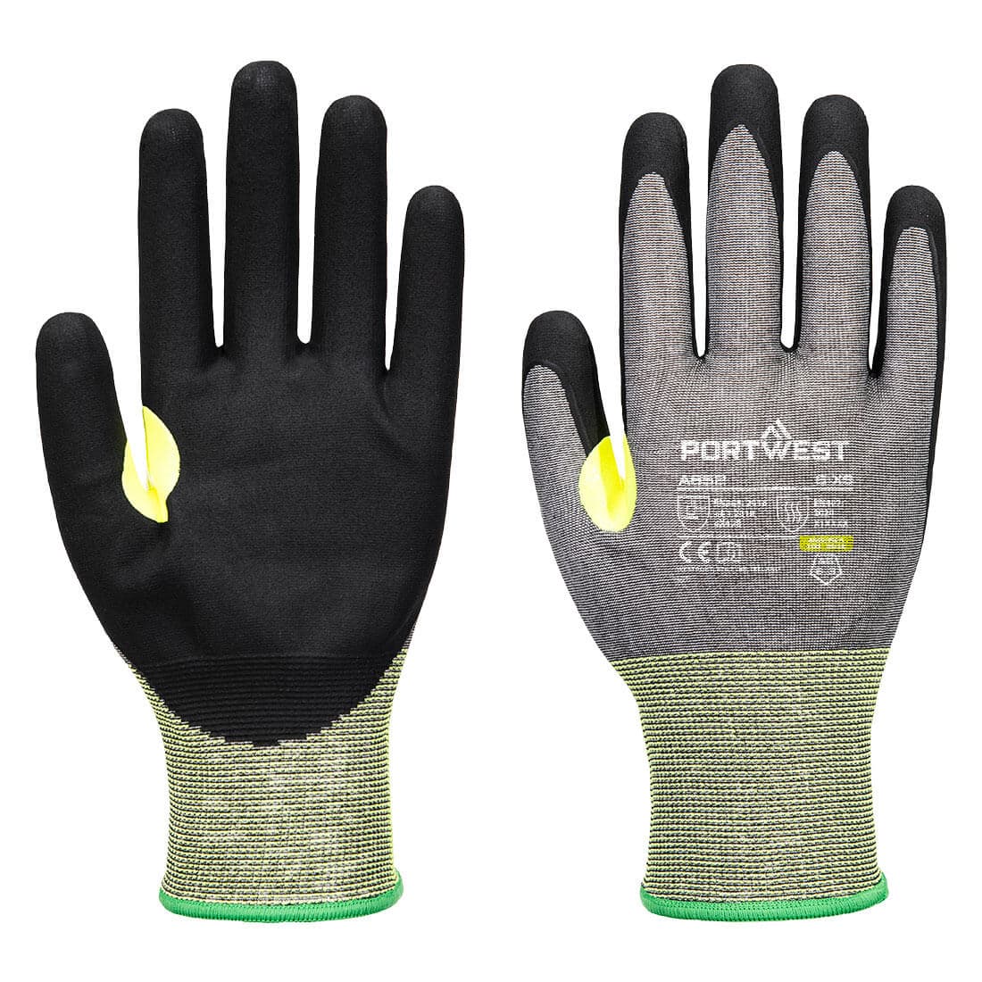 Gant anti-coupures CS E21 nitrile Gris/Noir