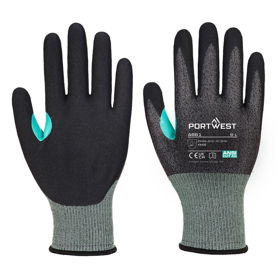 Gant CS anti coupures Nitrile E18 Noir