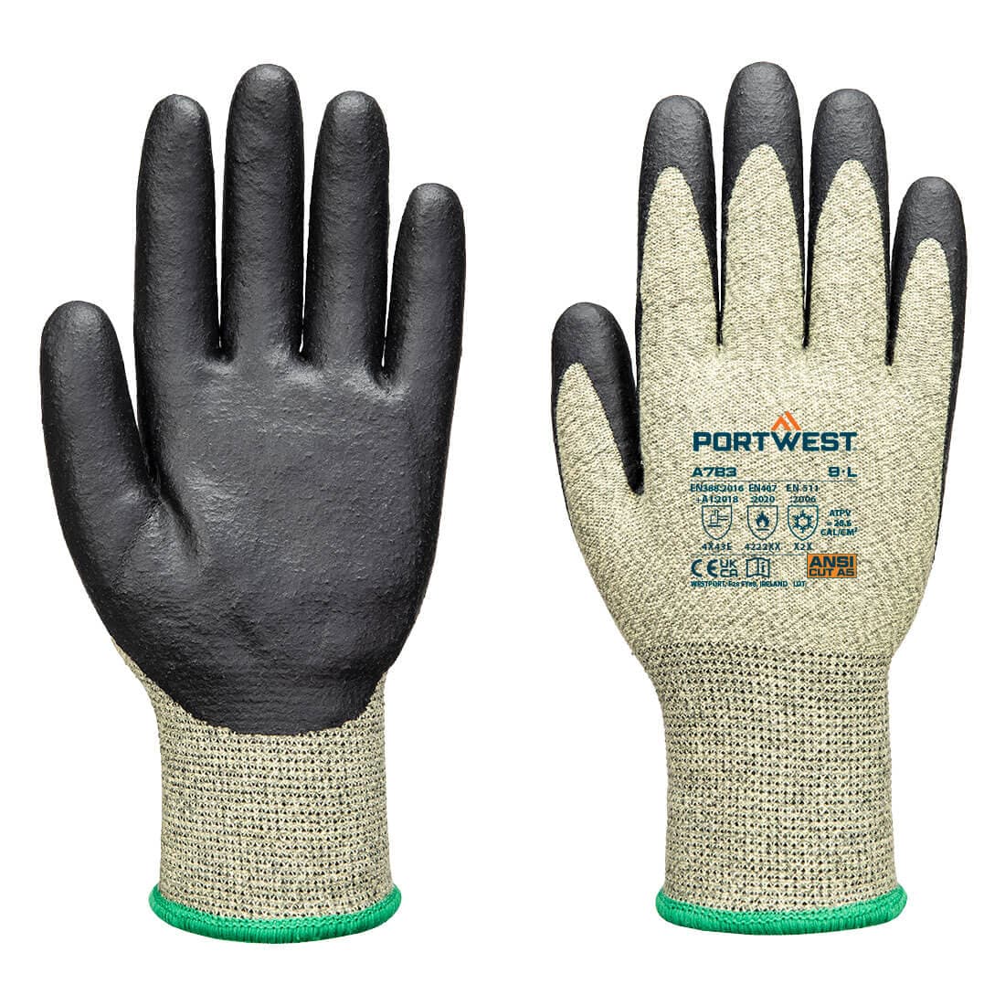Gant Arc Grip 13E Niveau 3 Vert/Noir