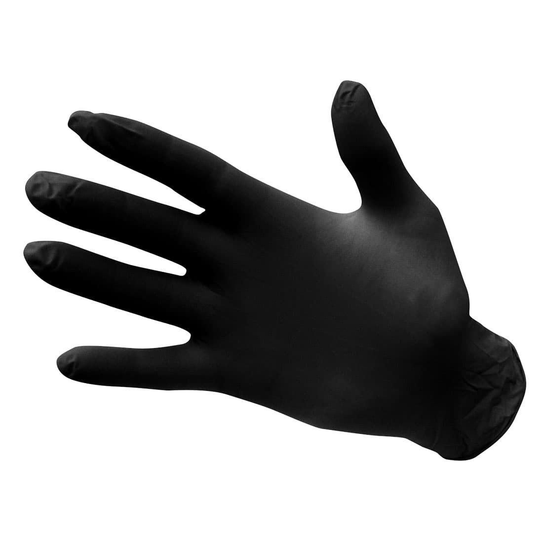 Gants jetables en nitrile non poudrés (Pk100) Noir