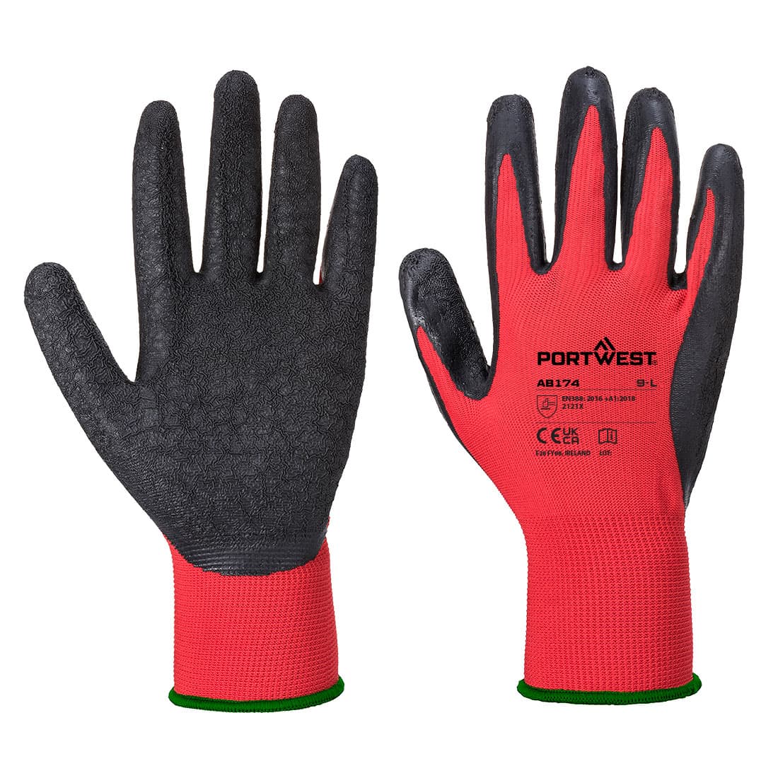 Grip 13 Latex Crinkle Essential – lot de 12 Rouge/noir