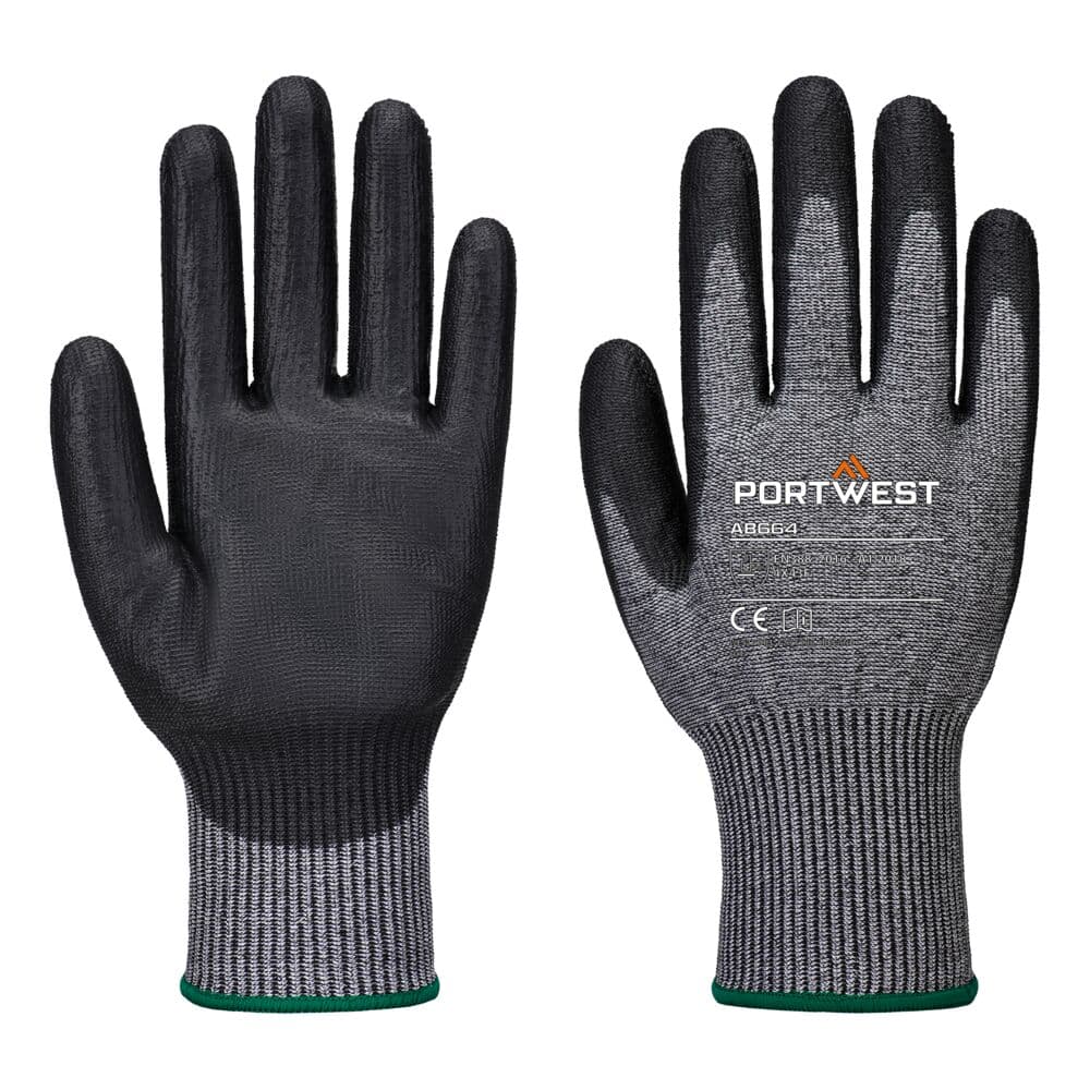 Gant coupure F13 PU Essential (12 paires) Gris/Noir