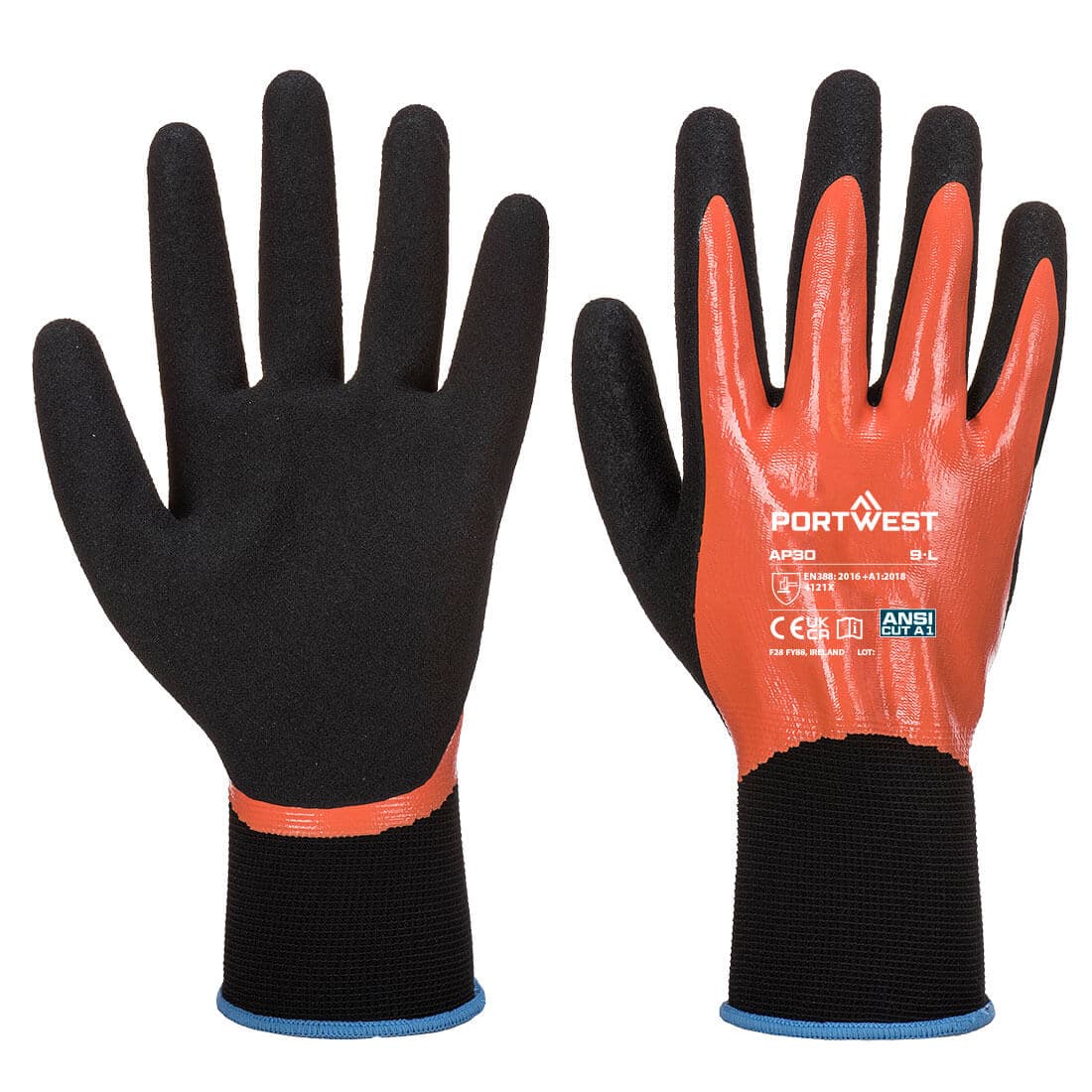 Gant Dermi Pro Orange/Noir