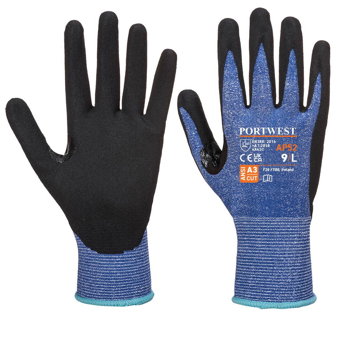 Gant Dexti Cut Ultra coupure C Bleu/Noir