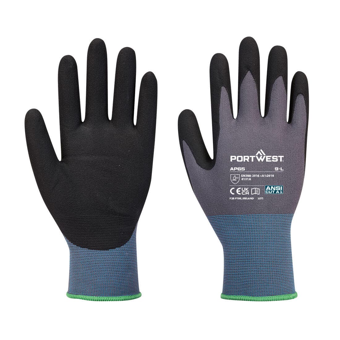 Gant NPR Pro Mousse Nitrile Noir/Gris