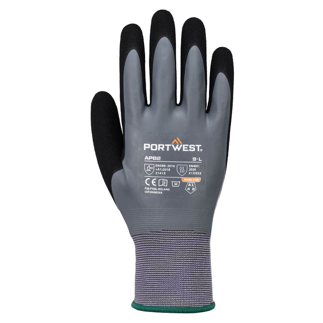 Grip 15 Latex Touch Scr Glv Gris/Noir