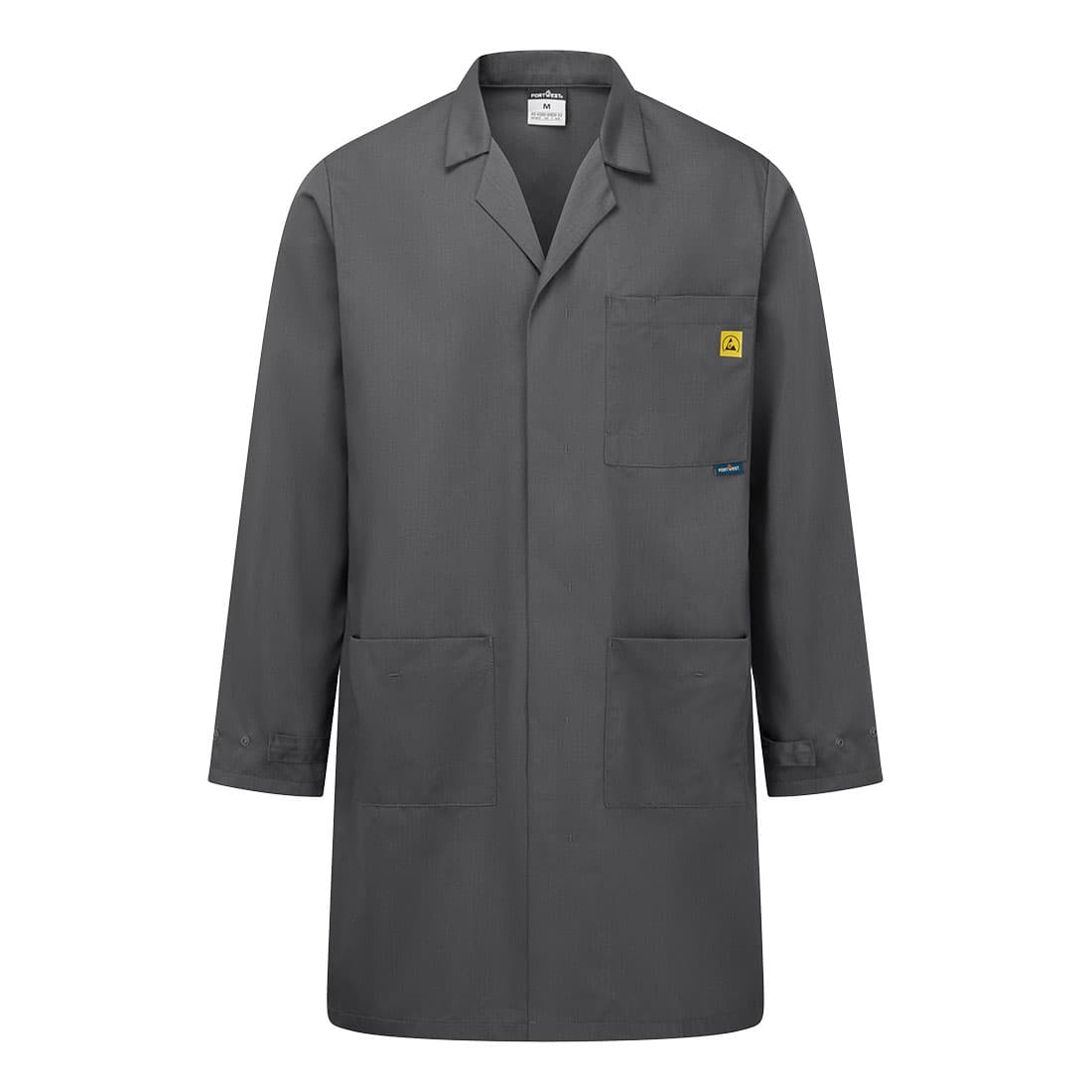 Blouse Antistatique ESD Gris Zoom