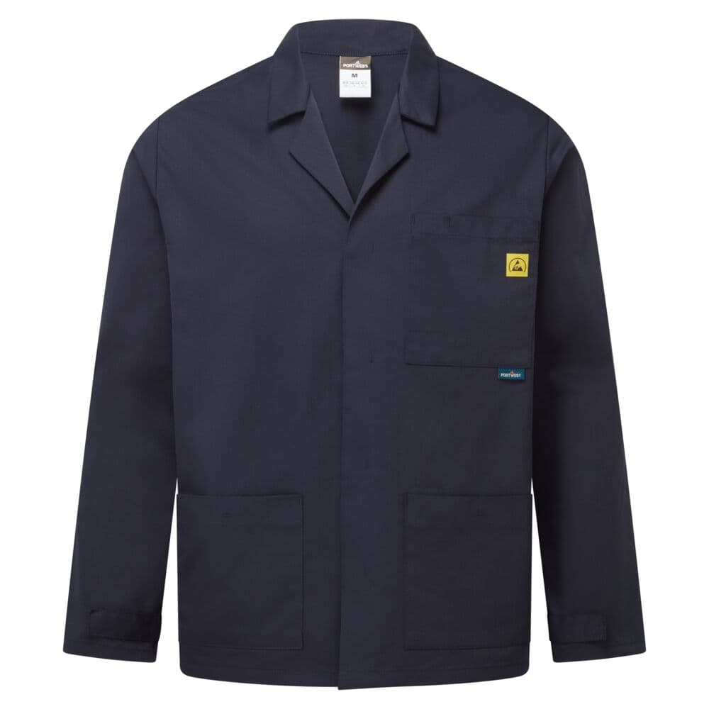 Veste de laboratoire ESD Marine