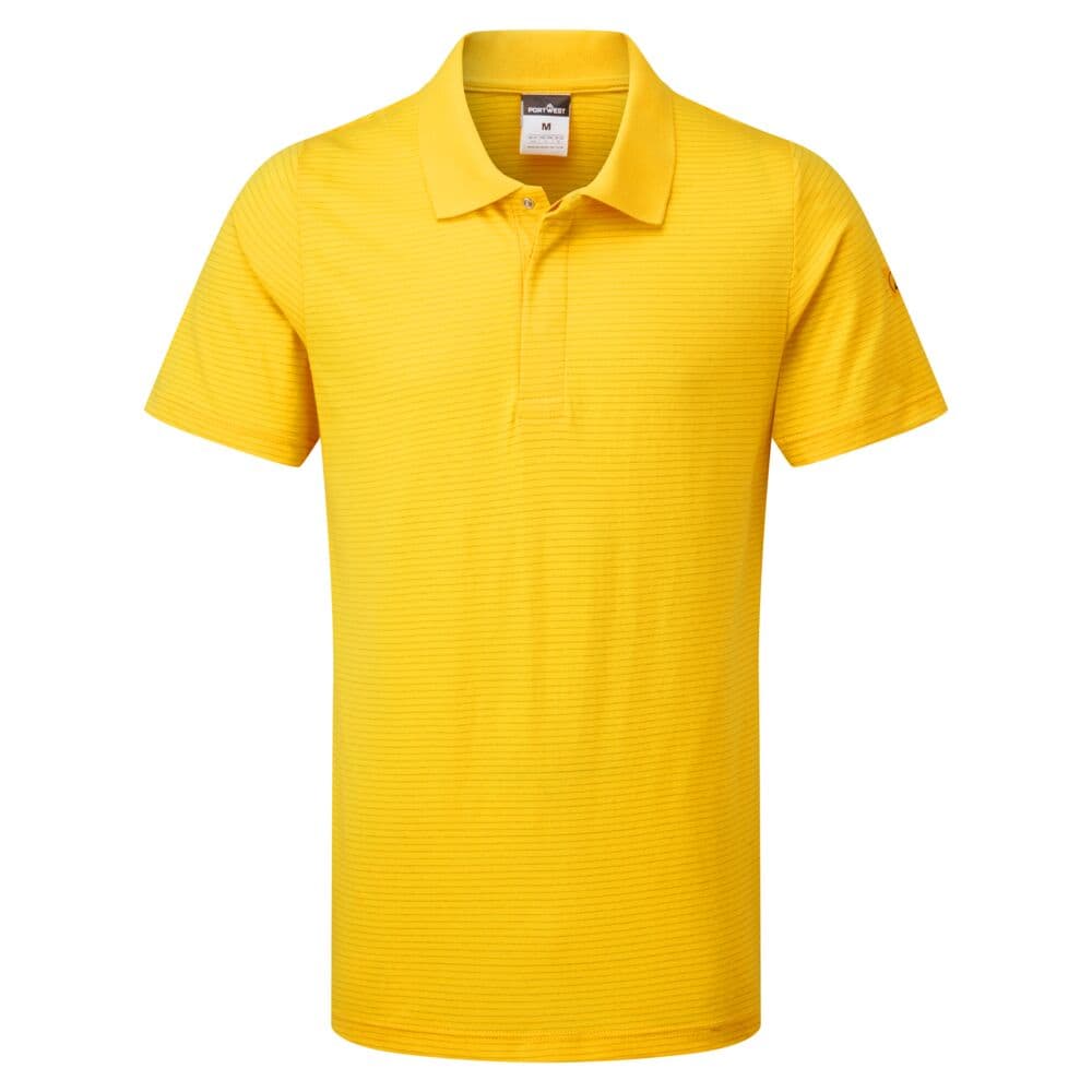 Polo antistatique ESD Jaune foncé