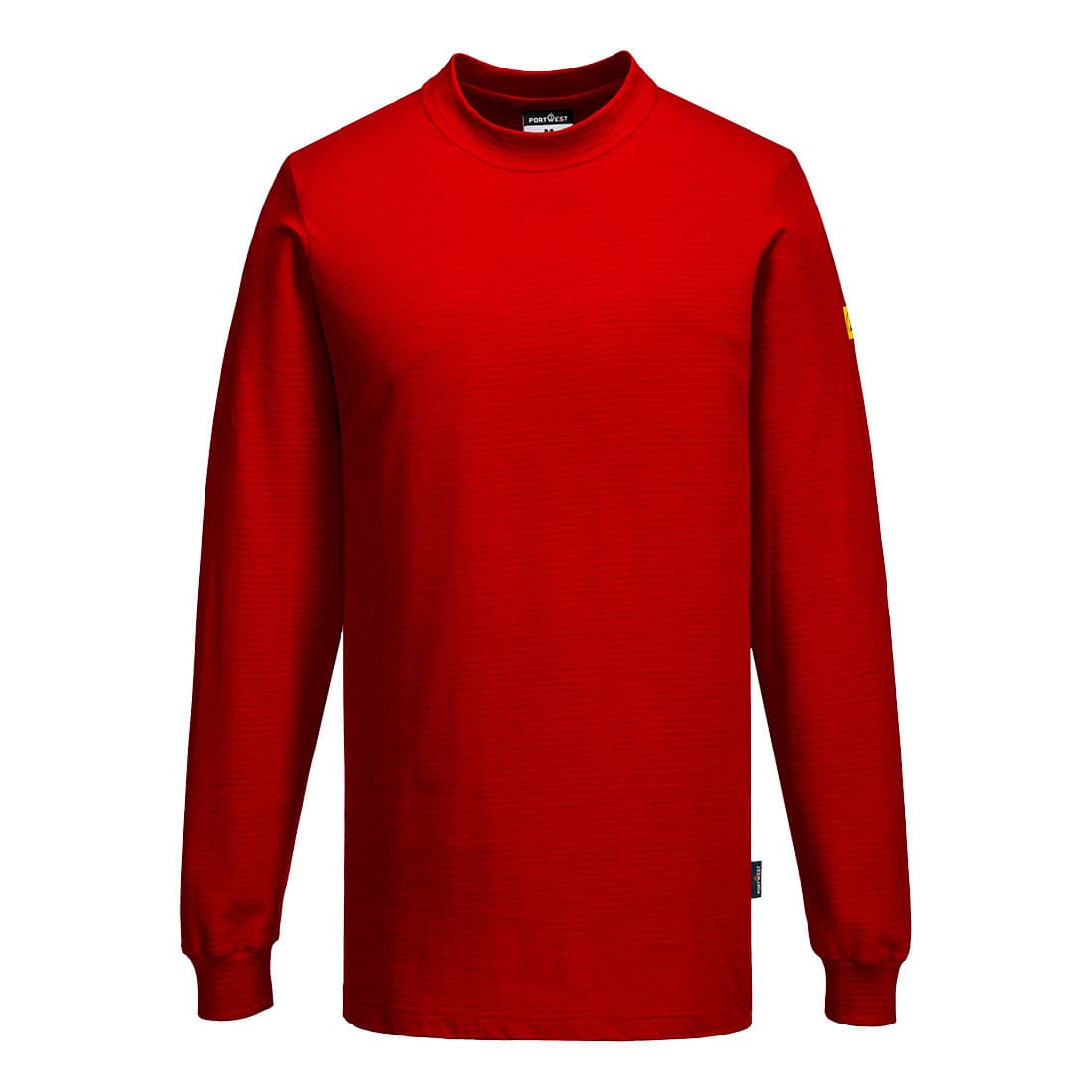 T-shirt manches longues antistatique ESD Rouge foncé