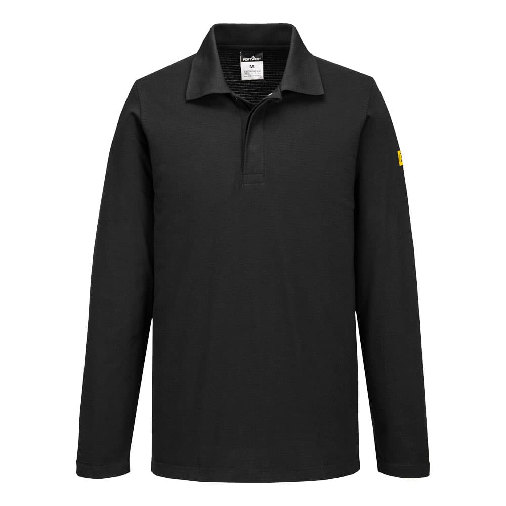 Polo manches longues ESD Noir