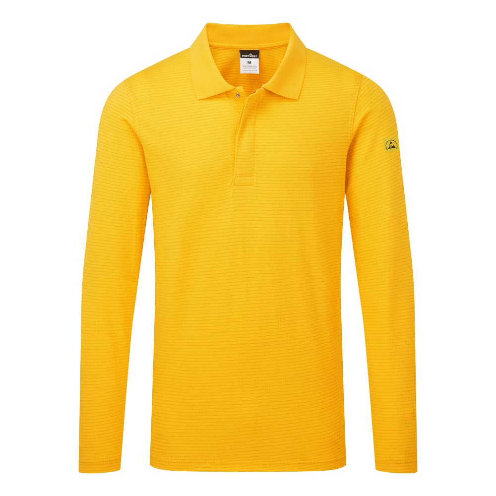 Polo manches longues ESD Jaune foncé