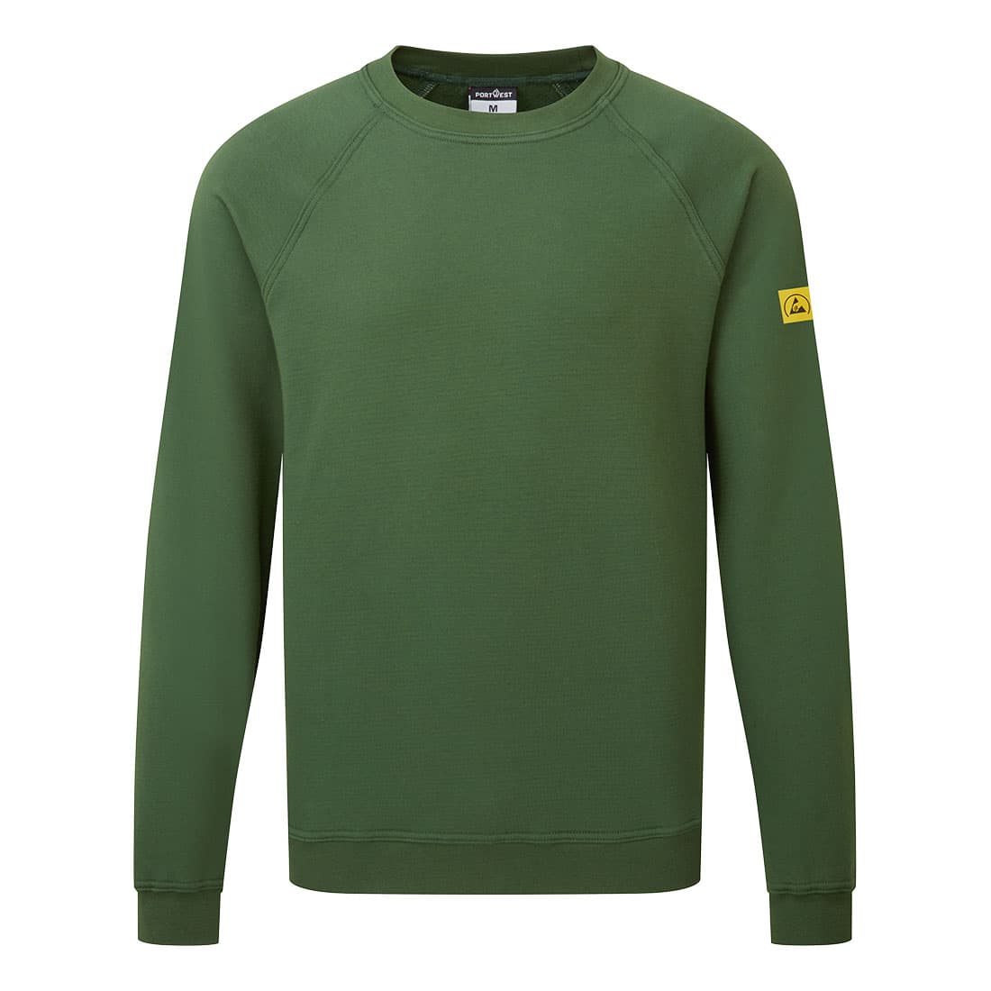 sweat shirt anti statique ESD Vert Forêt