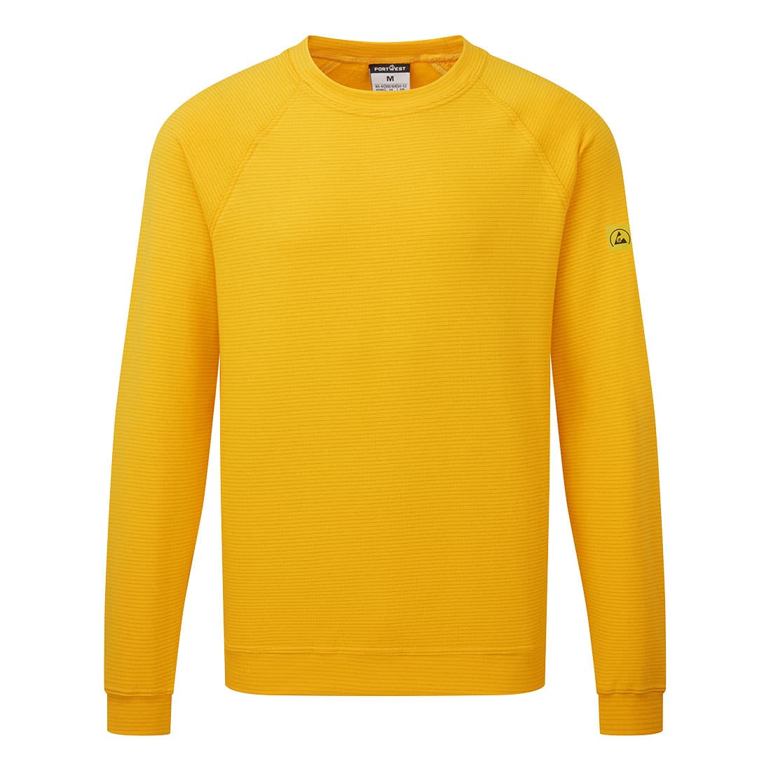 sweat shirt anti statique ESD Jaune foncé