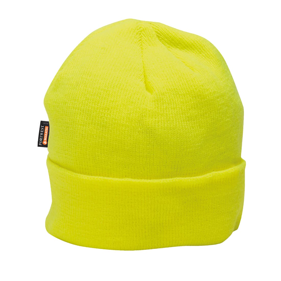 Bonnet en tricot isolé Jaune