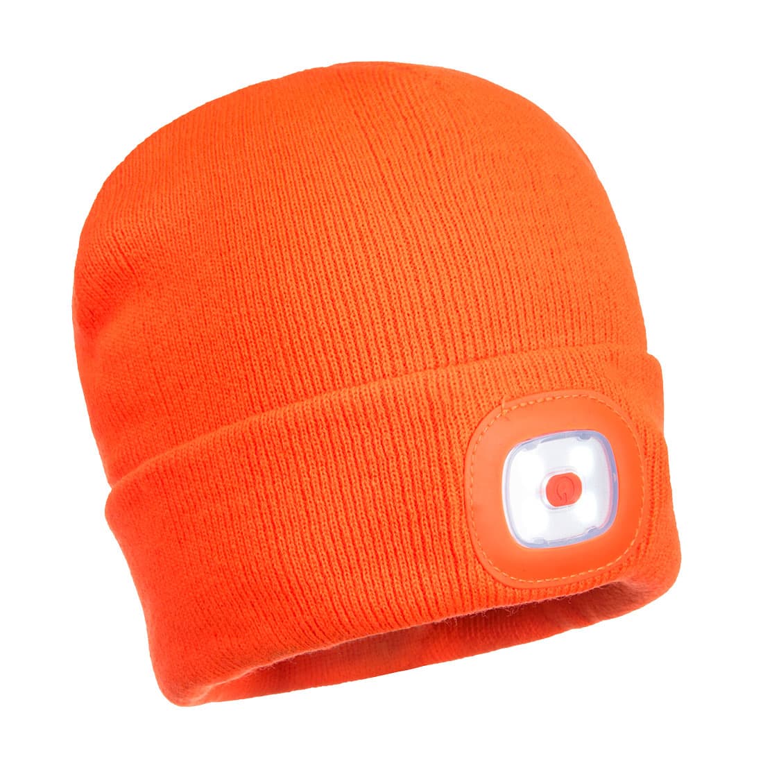 Bonnet Beanie avec lampes LED Orange