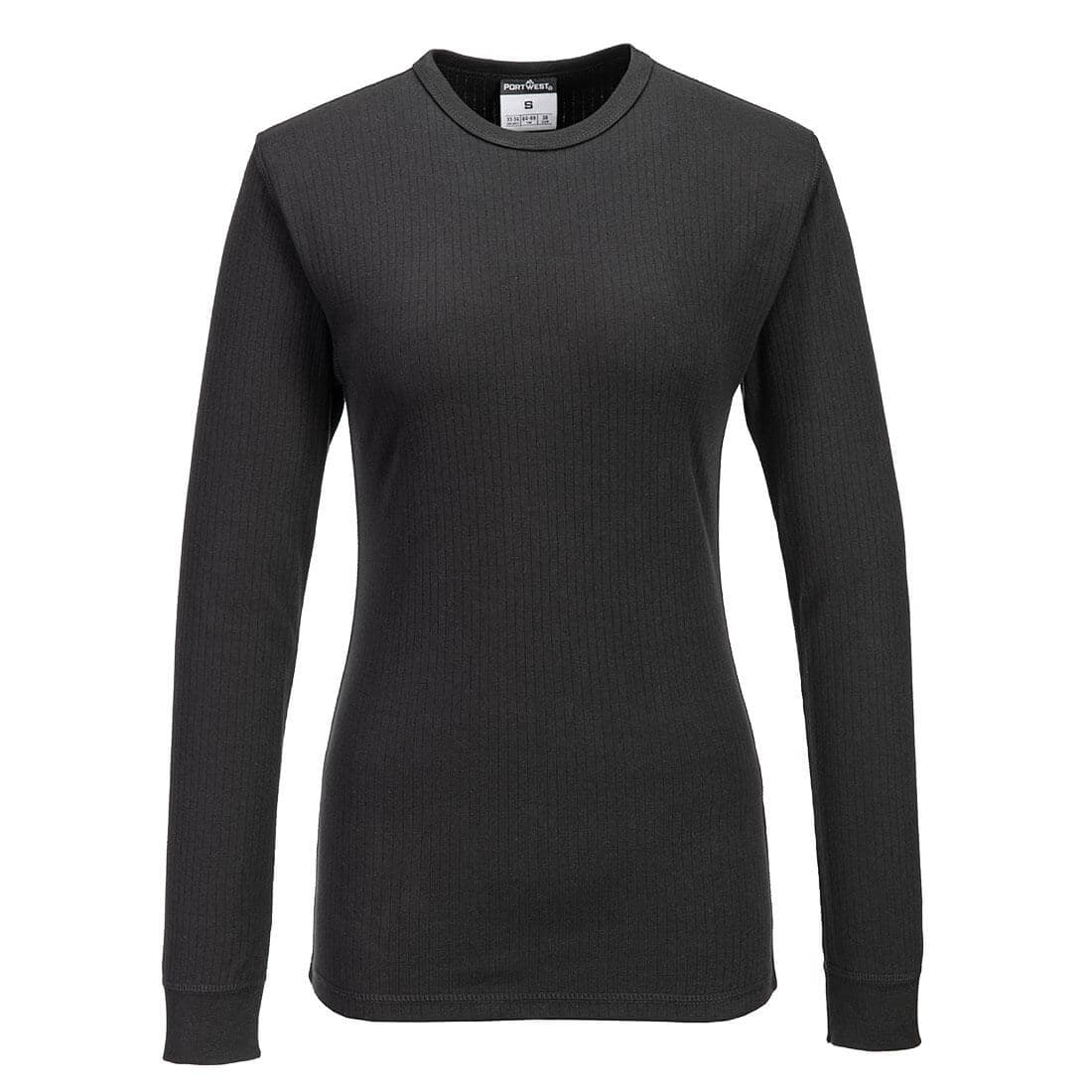 T-shirt thermique à manches longues pour femmes Noir
