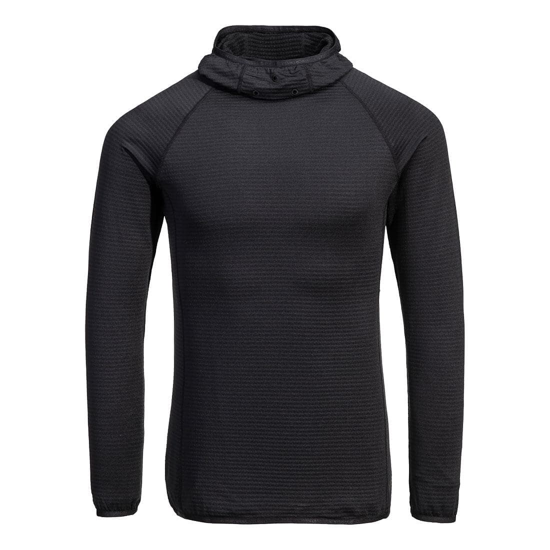 Haut thermique à capuche Noir