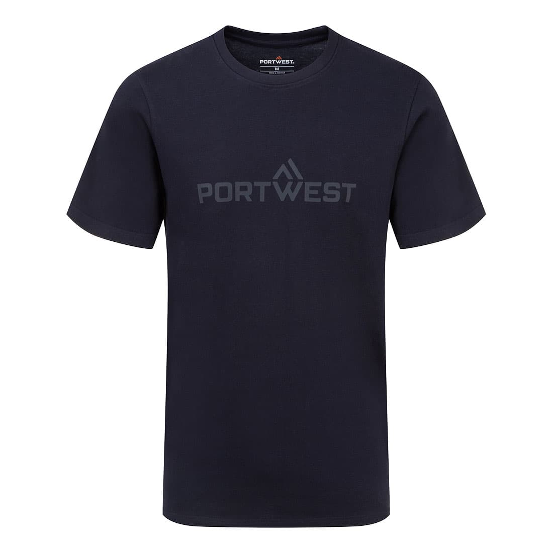 T-shirt en coton Portwest manches courtes Marine