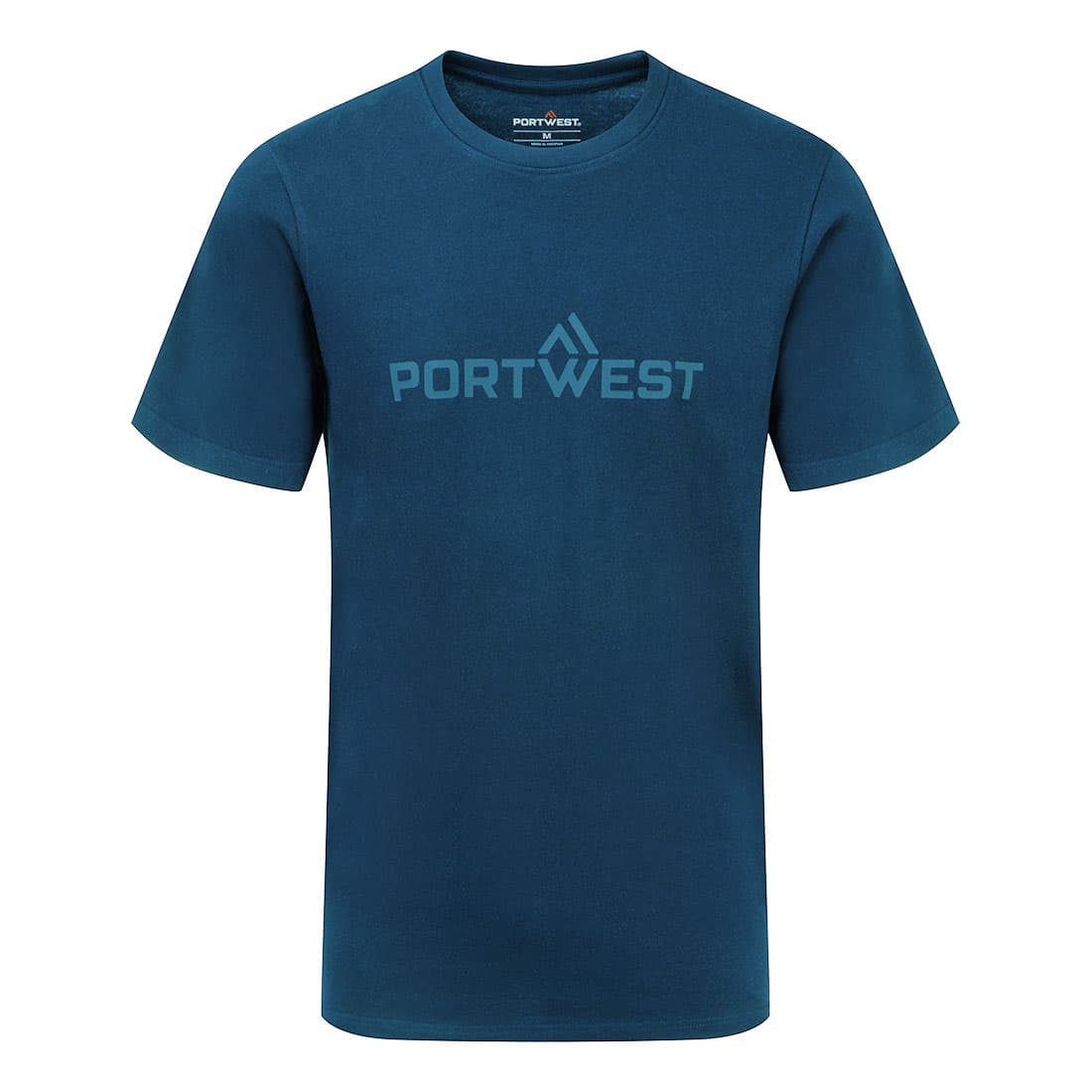 T-shirt en coton Portwest manches courtes Port Blue PW