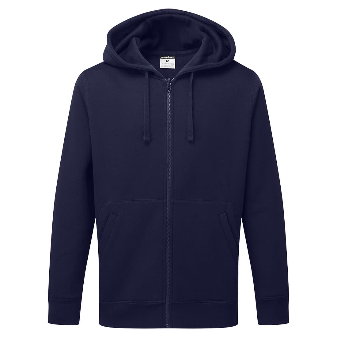 Sweat à capuche zippé Marine