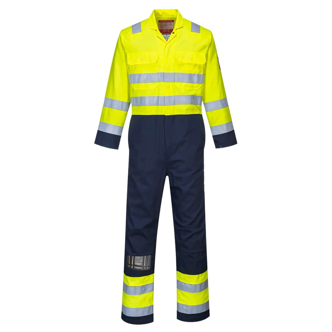 Pantalon de travail Hi-Vis Bizflame Jaune/Marine