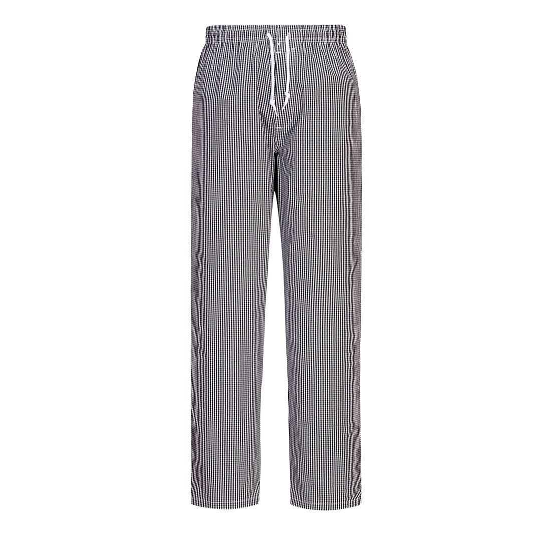 Pantalon de cuisine Bromley Échiquier Noir
