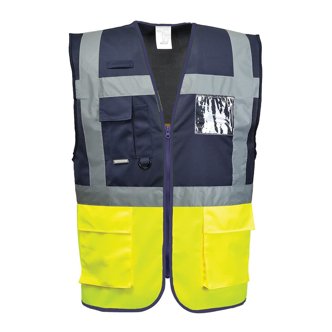 Gilet Executive Paris Hi-Vis bicolore Jaune/Marine