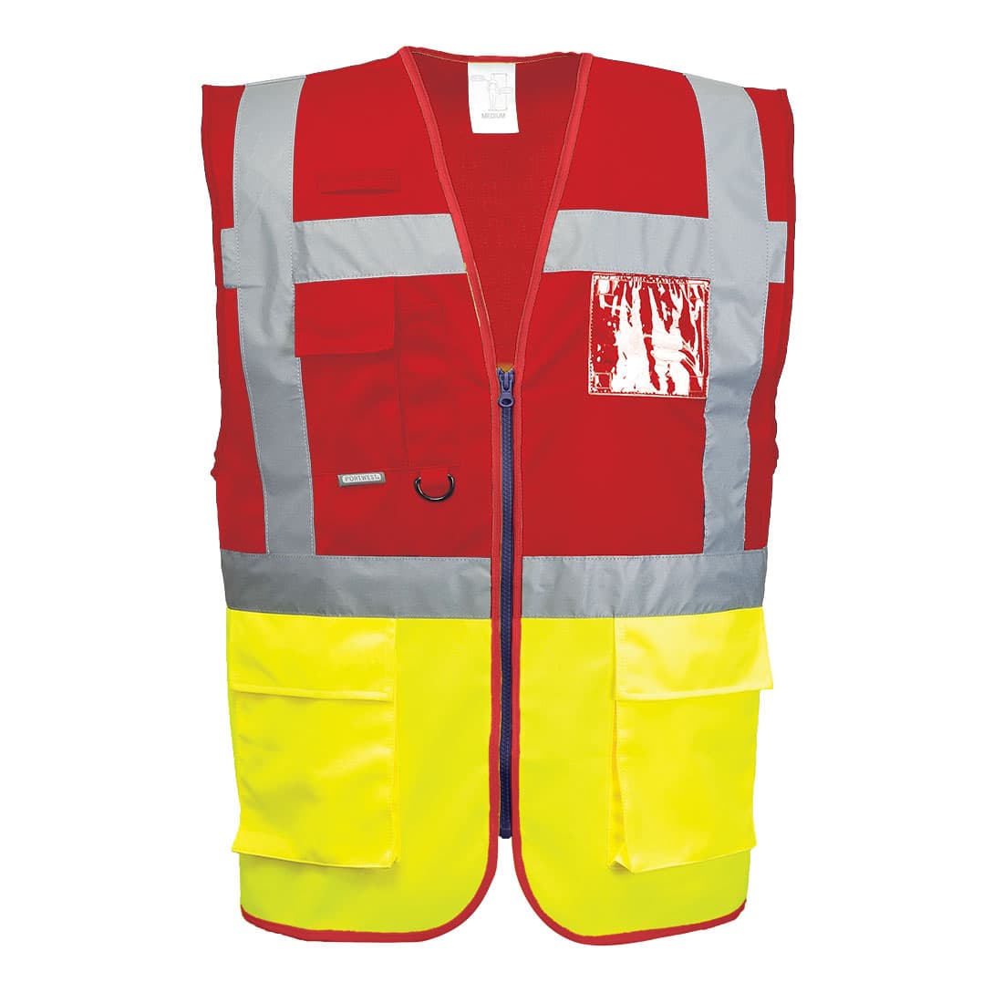 Gilet Executive Paris Hi-Vis bicolore Jaune/Rouge
