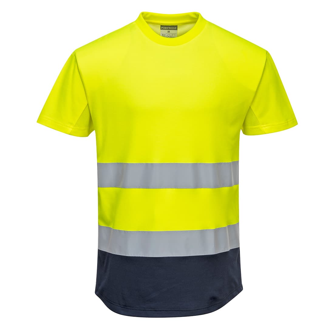 Tee-shirt Mesh bicolore Jaune/Marine