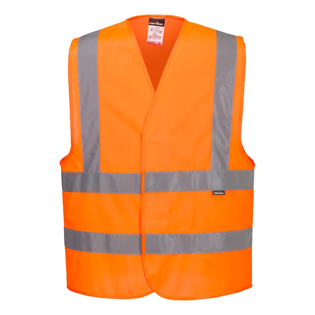 Gilet Haute-Visibilité Baudrier Double Ceinture Orange