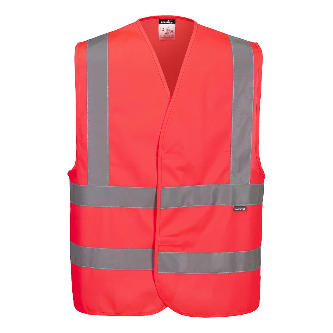 Gilet Haute-Visibilité Baudrier Double Ceinture Rouge