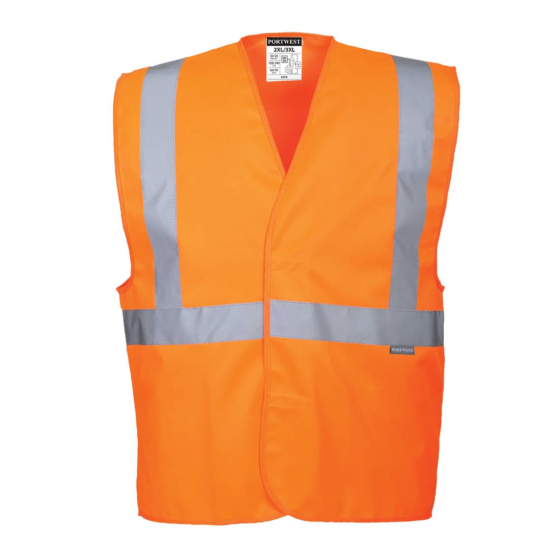 Gilet à bandes et à bretelles Hi-Vis Orange