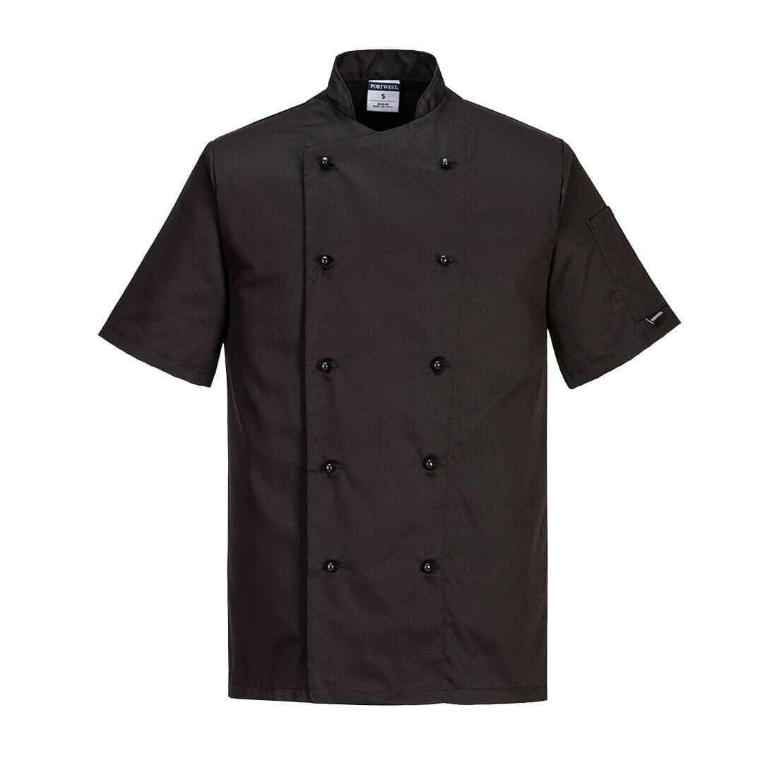 Veste cuisine Kent Manches Courtes Noir