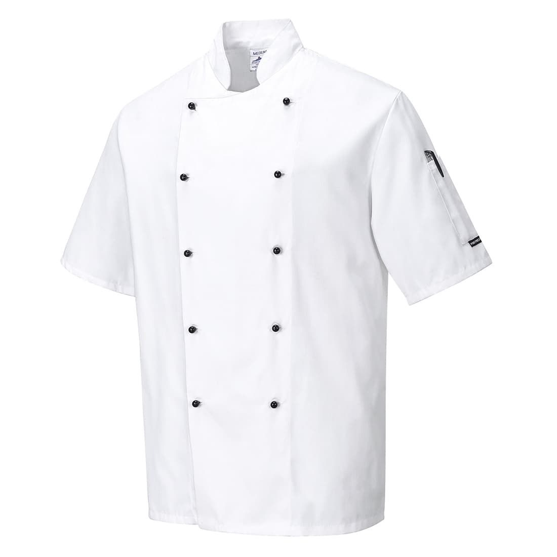 Veste cuisine Kent Manches Courtes Blanc