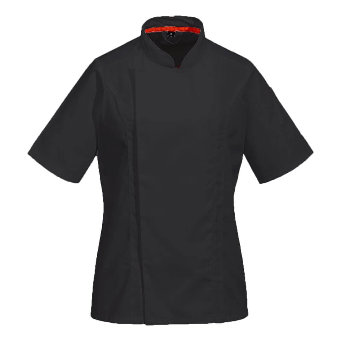 Veste de cuisine Maille Pro manches courtes Noir