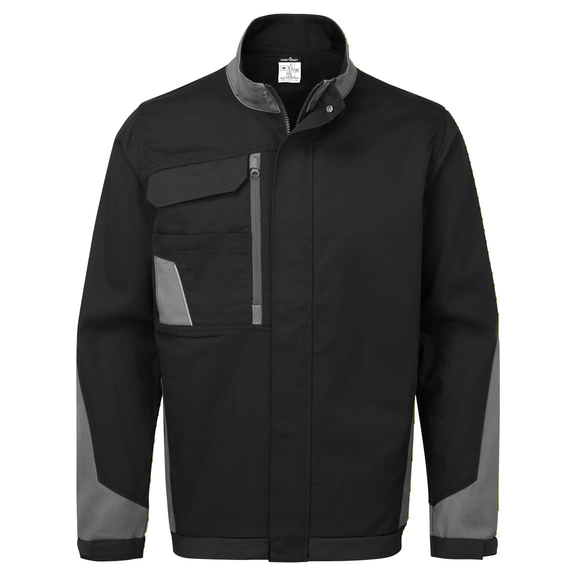Veste de travail coton bicolore WX1 Noir/Gris