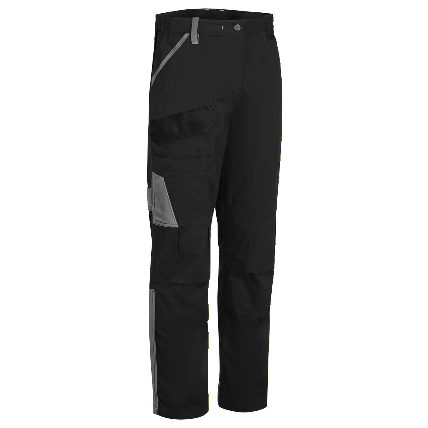 Pantalon de travail en coton bicolore WX1 Noir/Gris