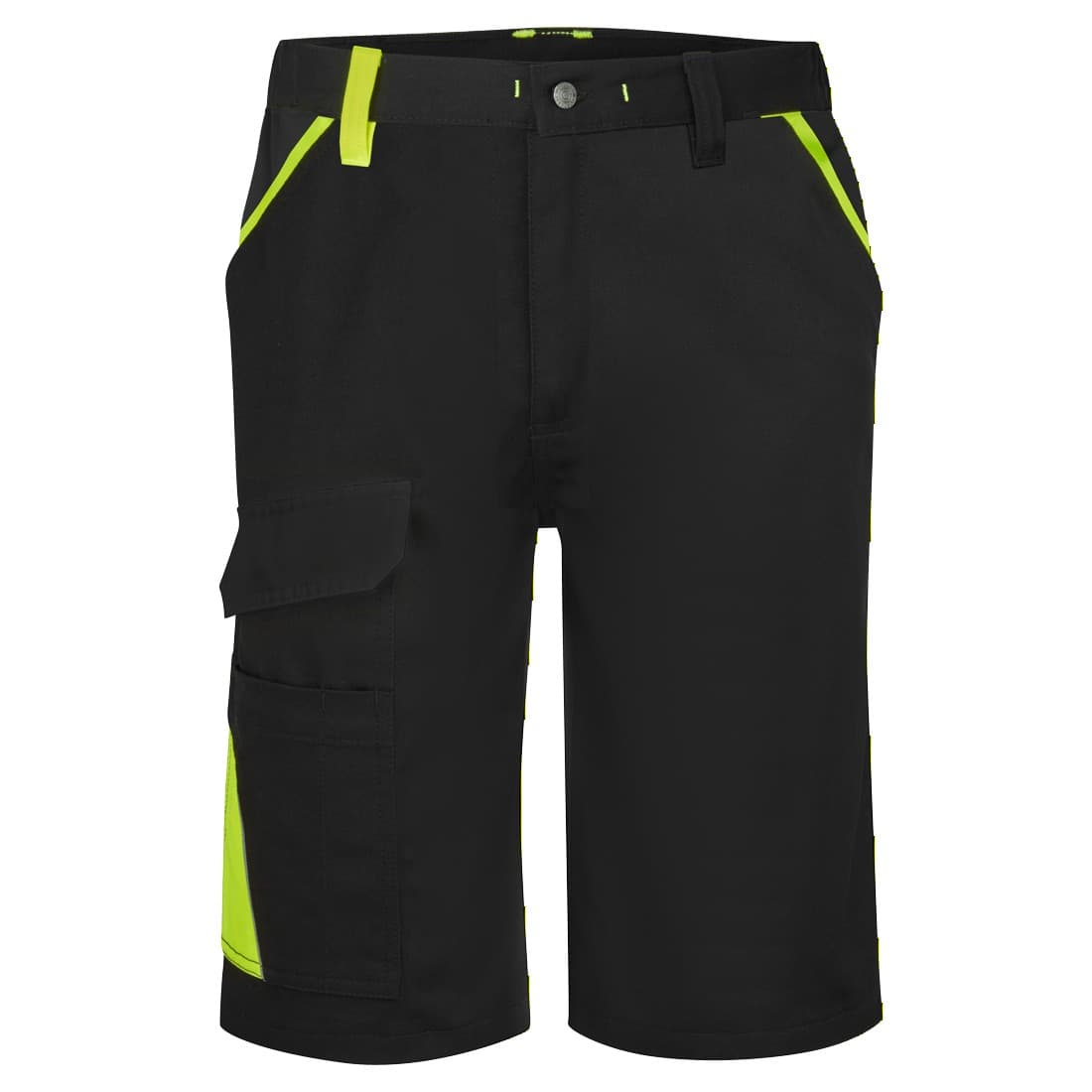 Bermuda coton bicolore WX1 Noir/jaune