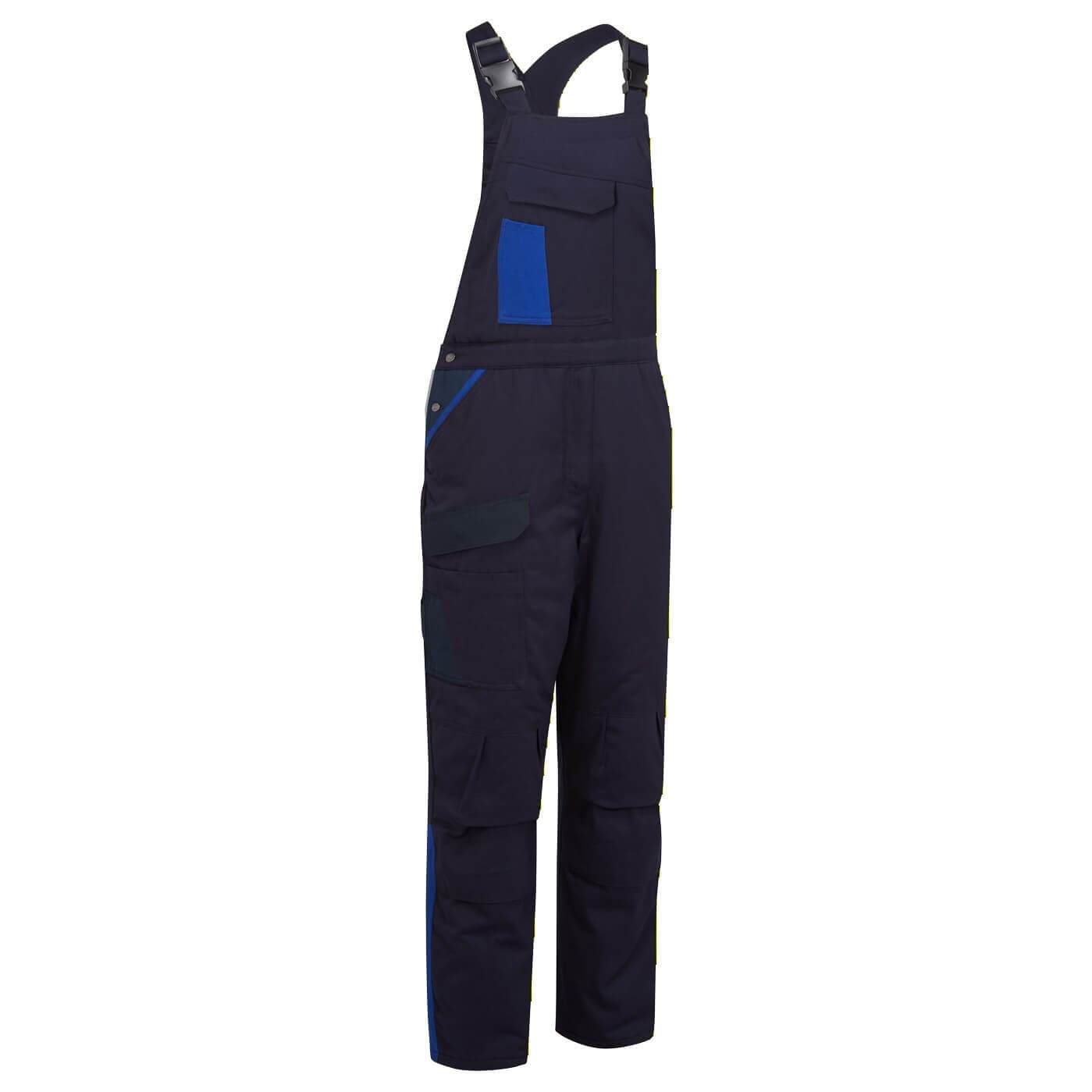 Cotte à bretelles matelassée coton WX1 Marine/Royal