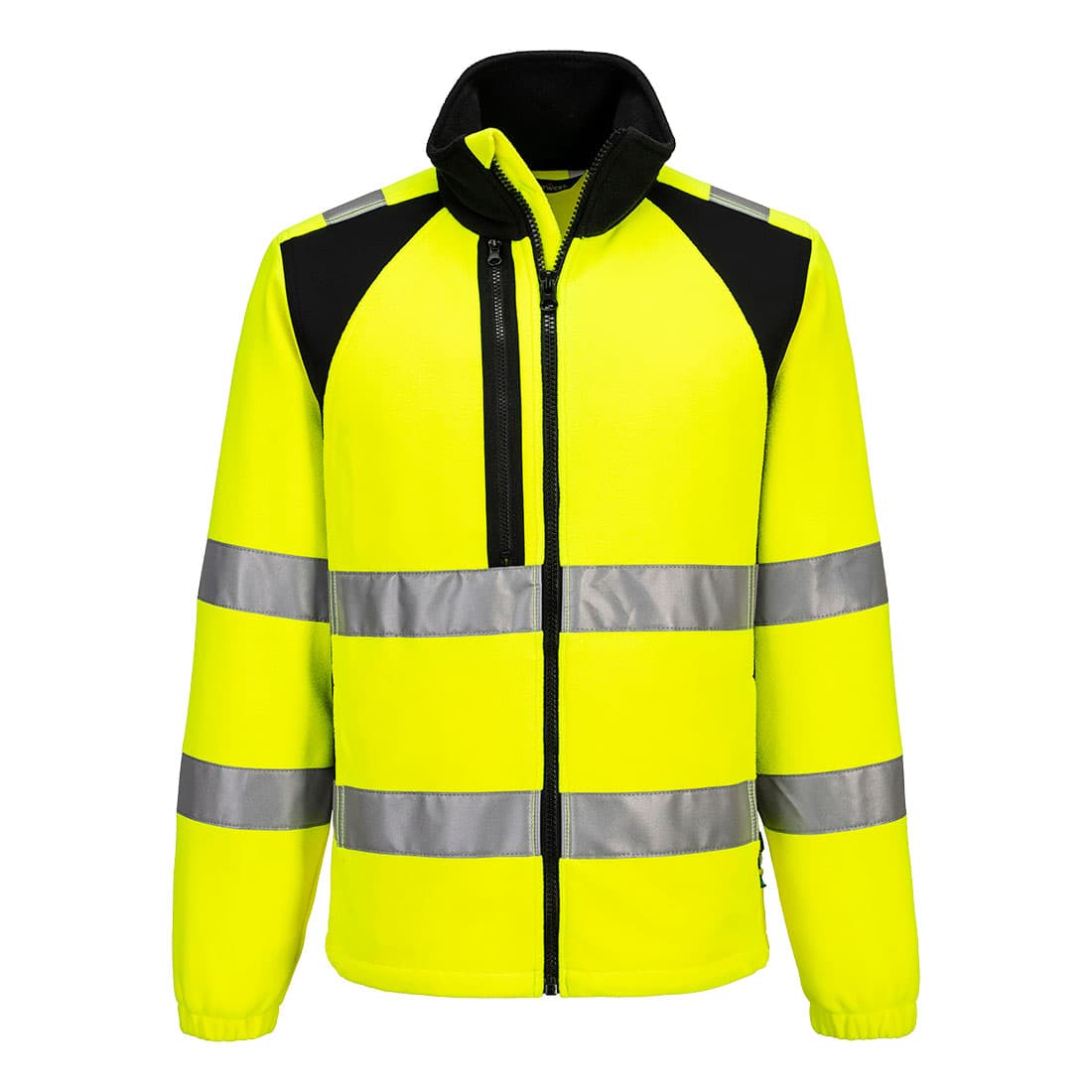Polaire zippé HV éco-conçu WX2 Jaune/Noir