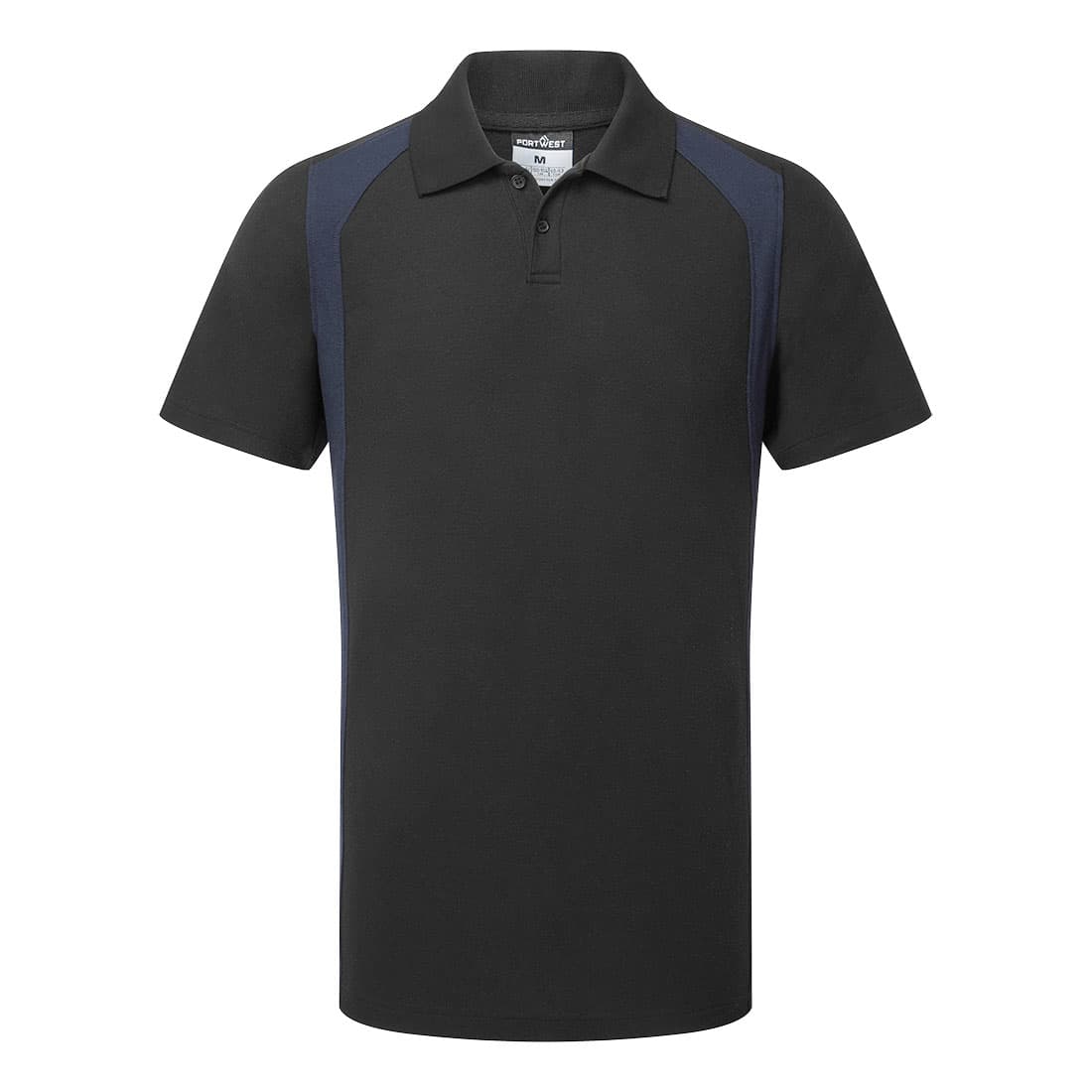 Polo WX2 manches courtes Noir/Marine