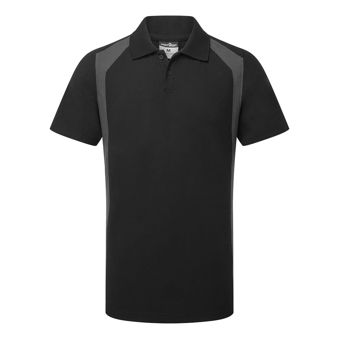 Polo WX2 manches courtes Noir/Gris