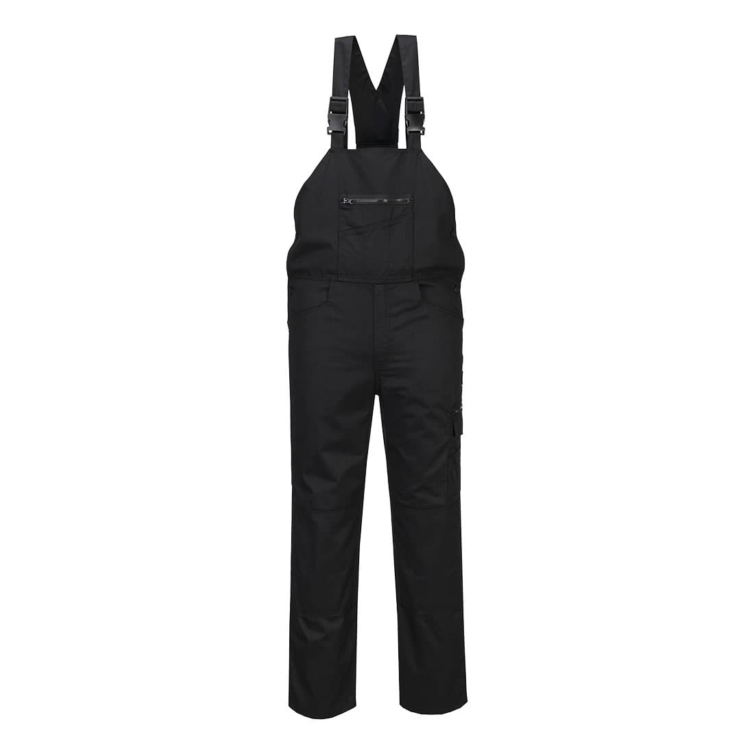 Cotte à bretelles stretch WX2 Noir
