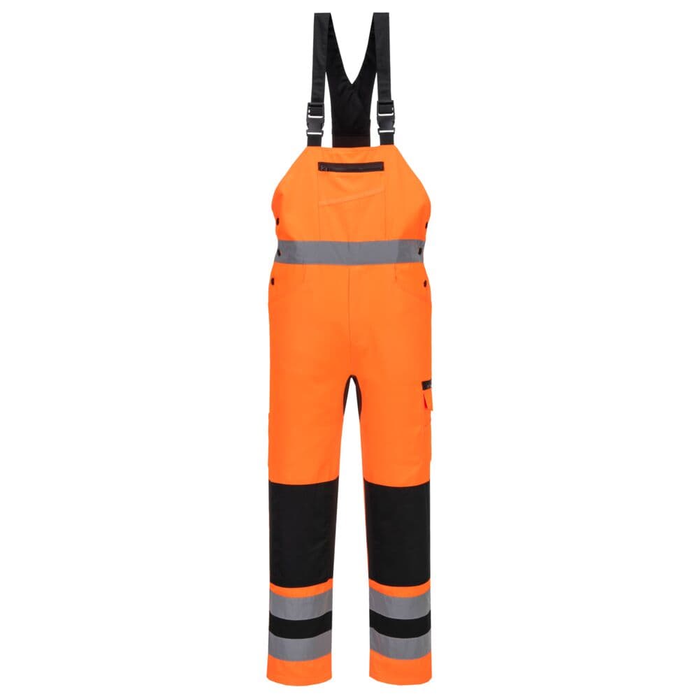 Cotte à bretelles HV éco-conçu WX2 Orange/Noir