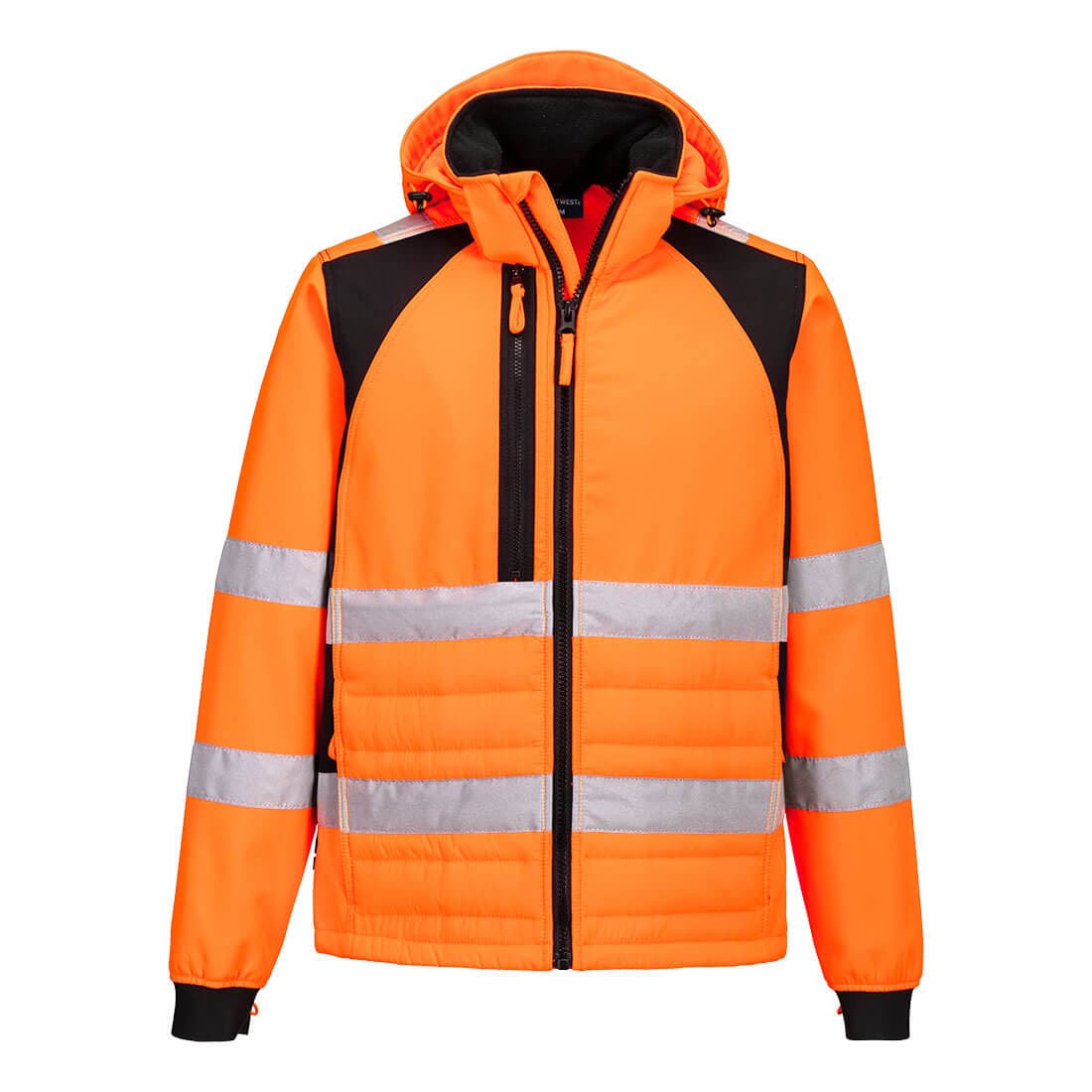 Veste hybrid baffle WX2 Eco-conçu HV Orange/Noir