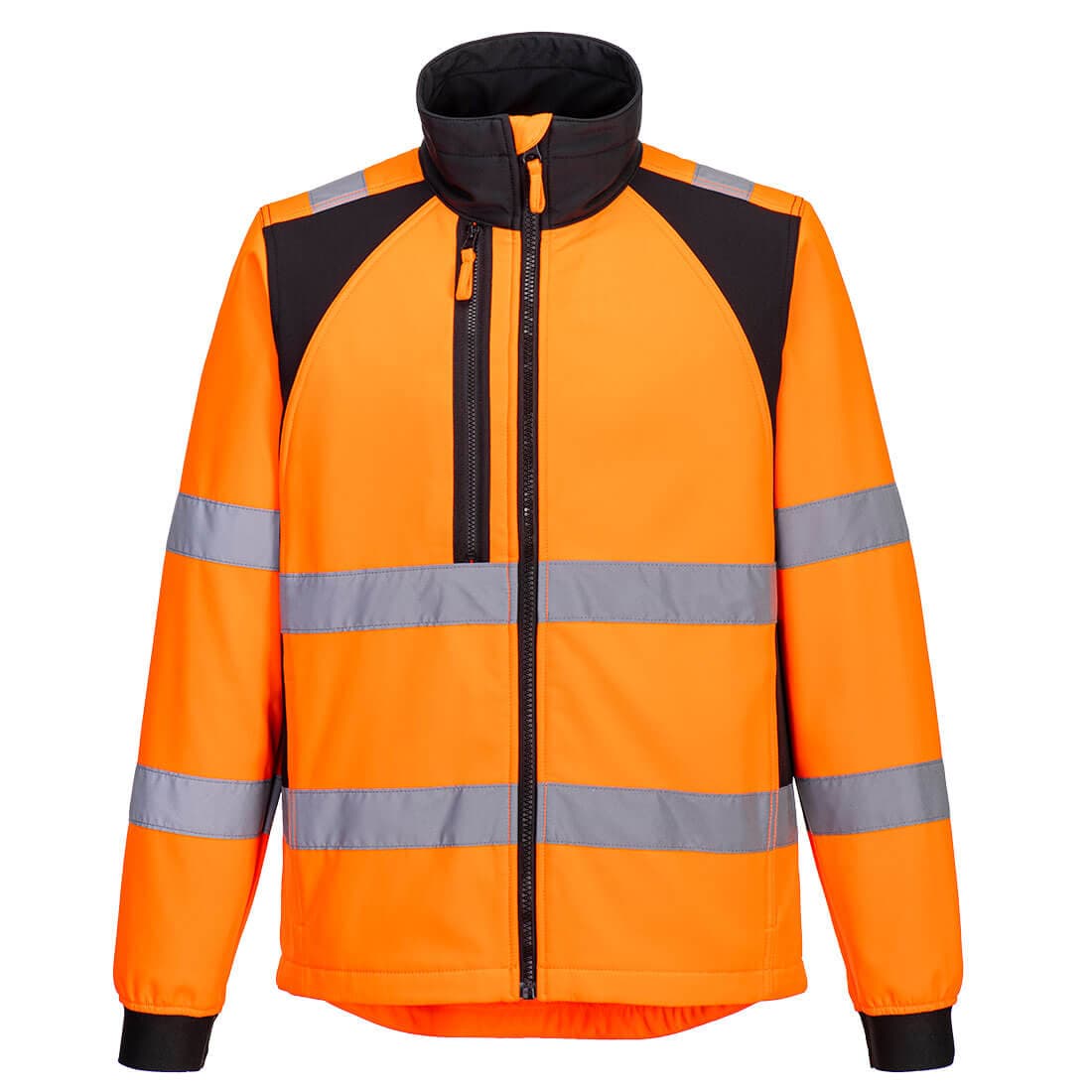 Veste Softshell Haute Visibilité Eco WX2 (2 couches) Orange/Noir